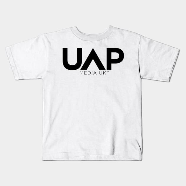 UAP Media UK Logo (Black) Kids T-Shirt by 33oz Creative